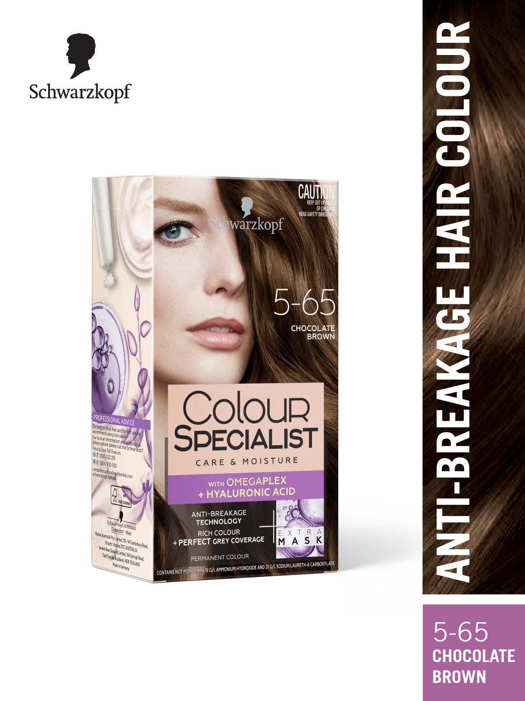Schwarzkopf Colour Specialist Permanent Hair Colour 165ml - Chocolate Brown 5.65