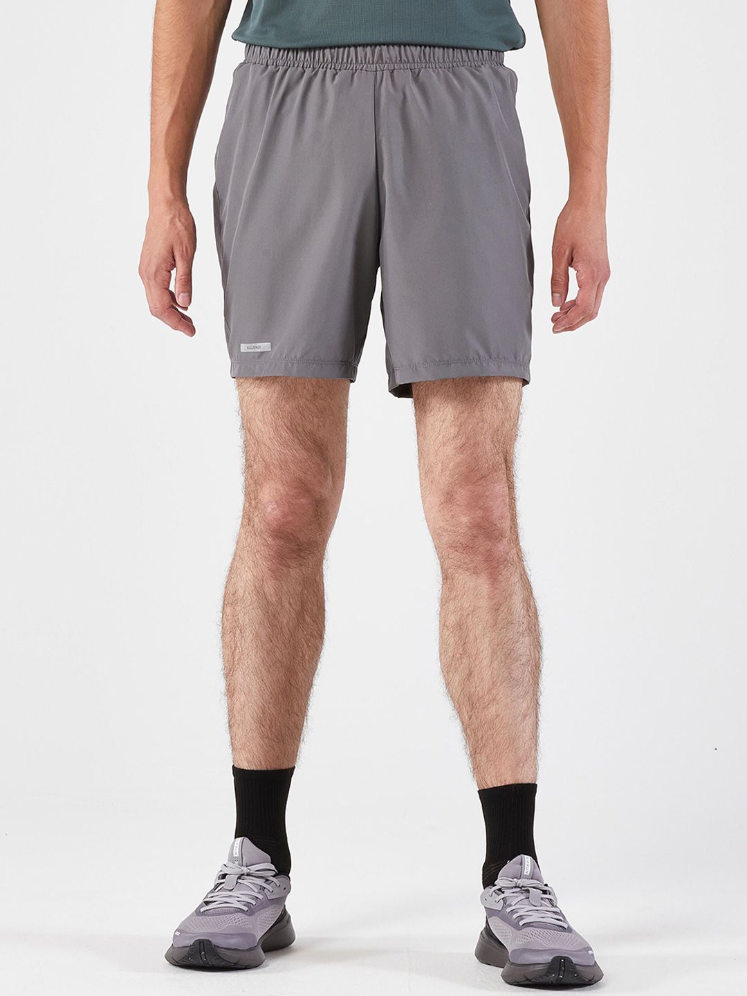 Decathlon Kiprun - Men Dark Grey Run 100 Lightweight Running Shorts