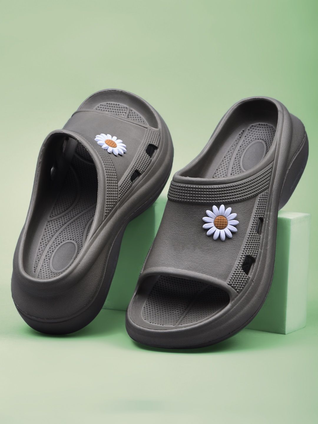 Action Plus Women Self Design Slides Flip Flops