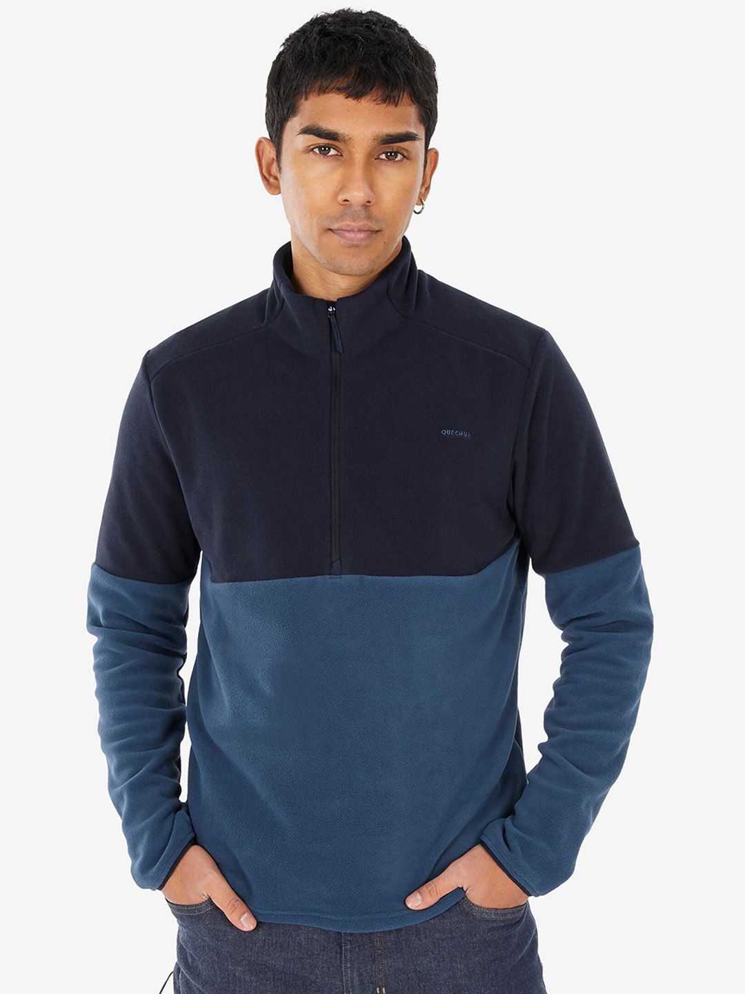 Quechua By Decathlon Colourblocked Lightweight Sporty Jacket