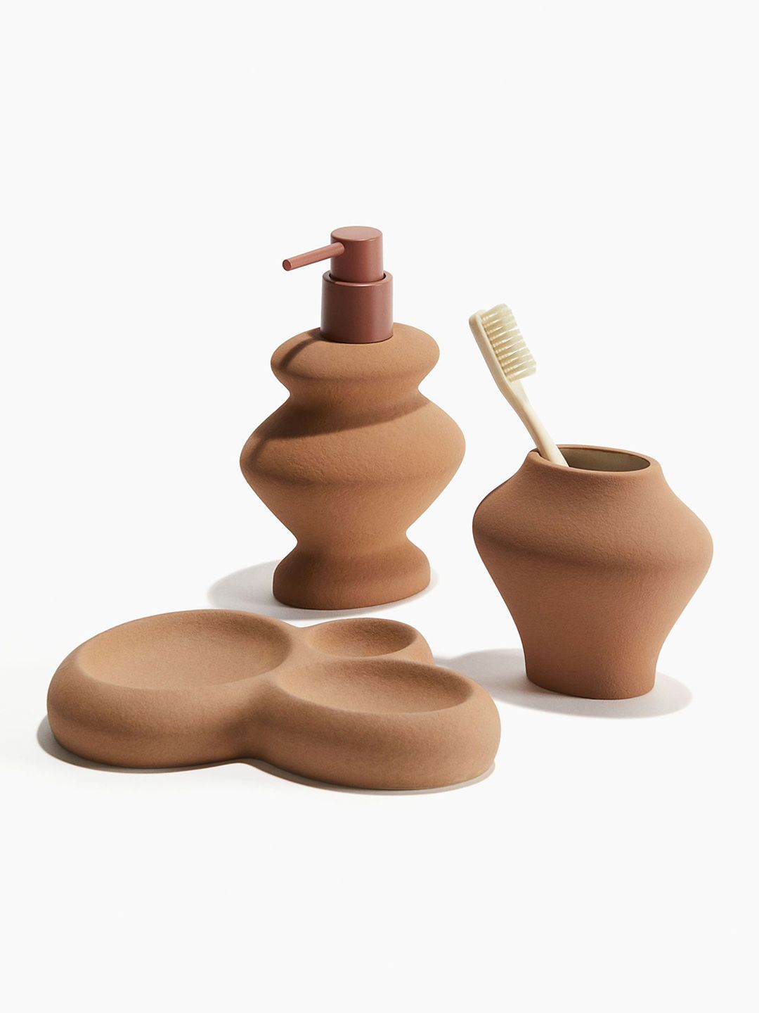 H&M Brown Stoneware Dish