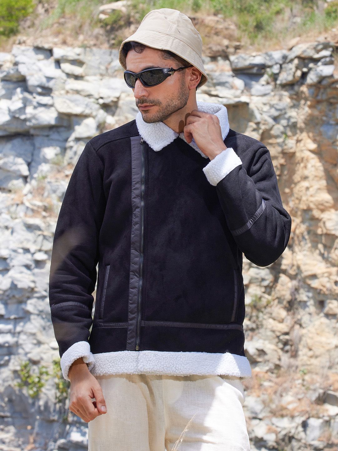 CAHOOT Men Colourblocked Lightweight Biker Jacket