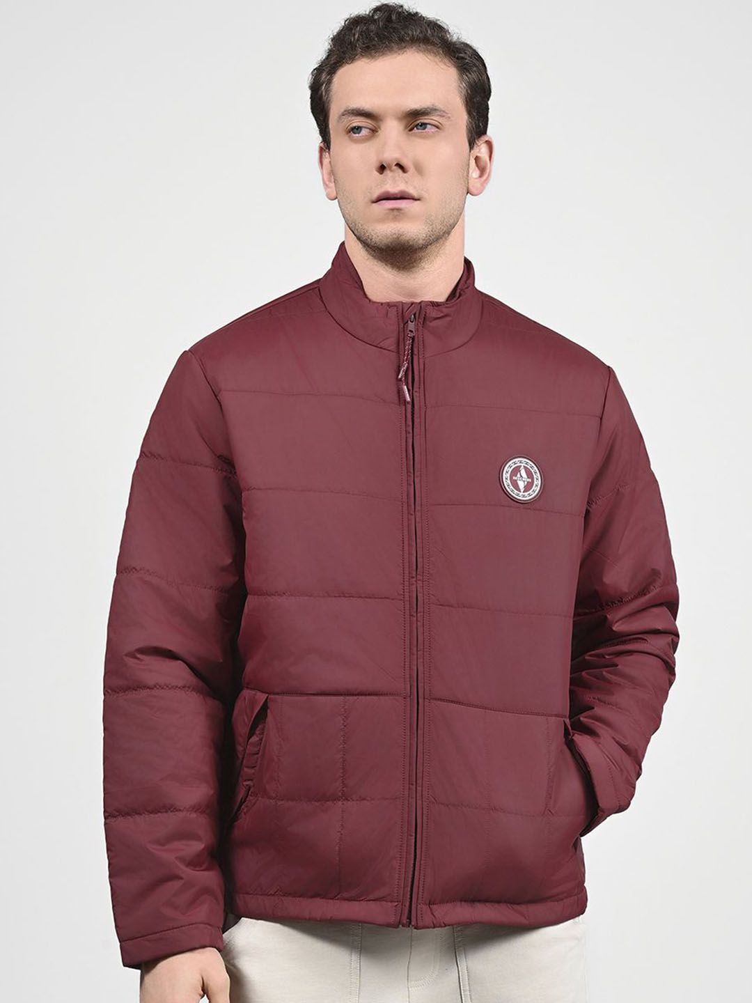 Skechers Men Puffer FZ Stand Collar Jacket