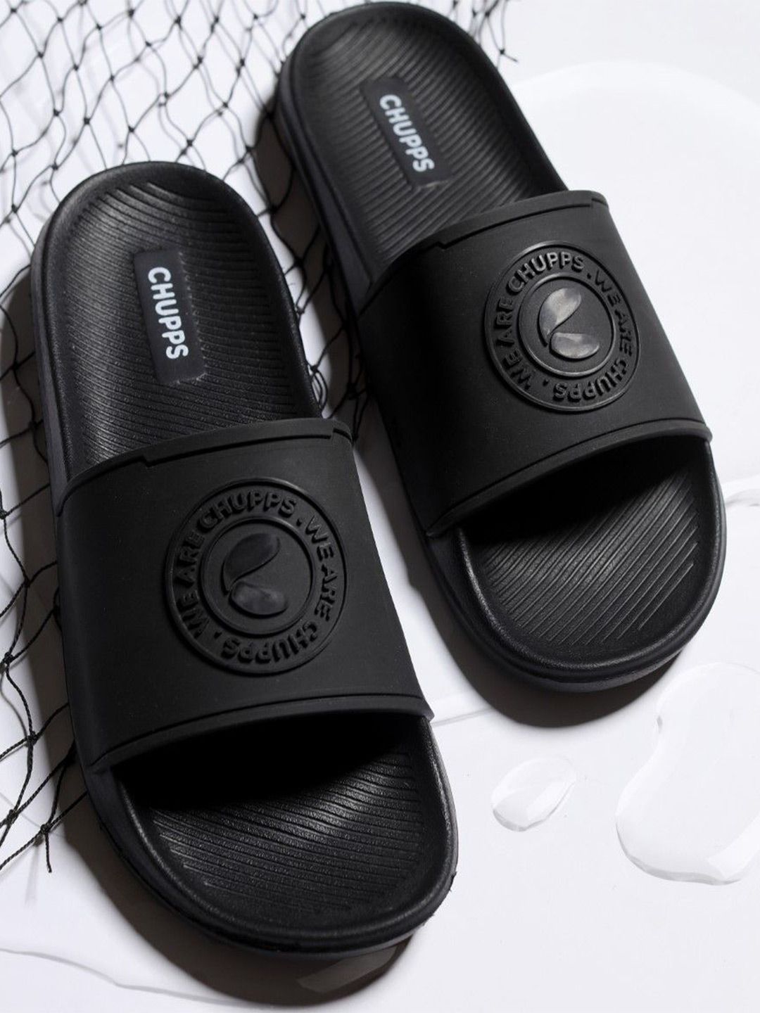 CHUPPS Men PU Sliders