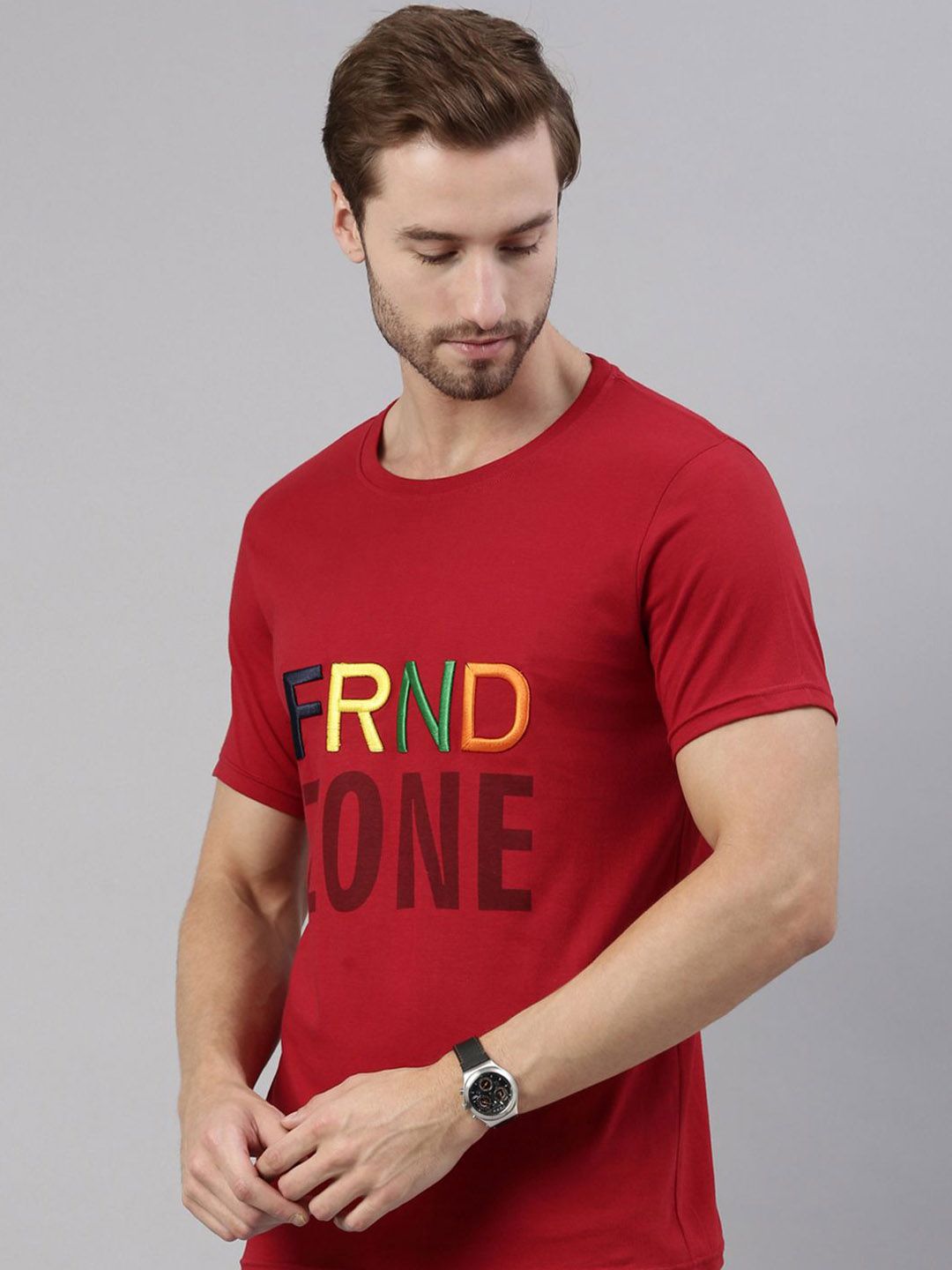 Joven Men Typography Printed Pure Cotton Night suit