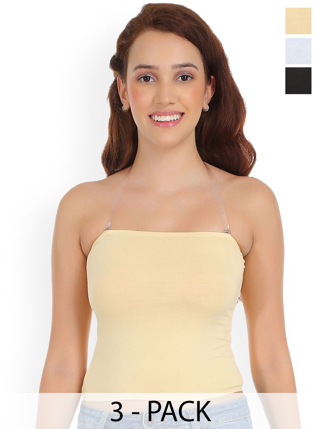 SELFCARE Pack Of 3 Non-Padded Camisoles