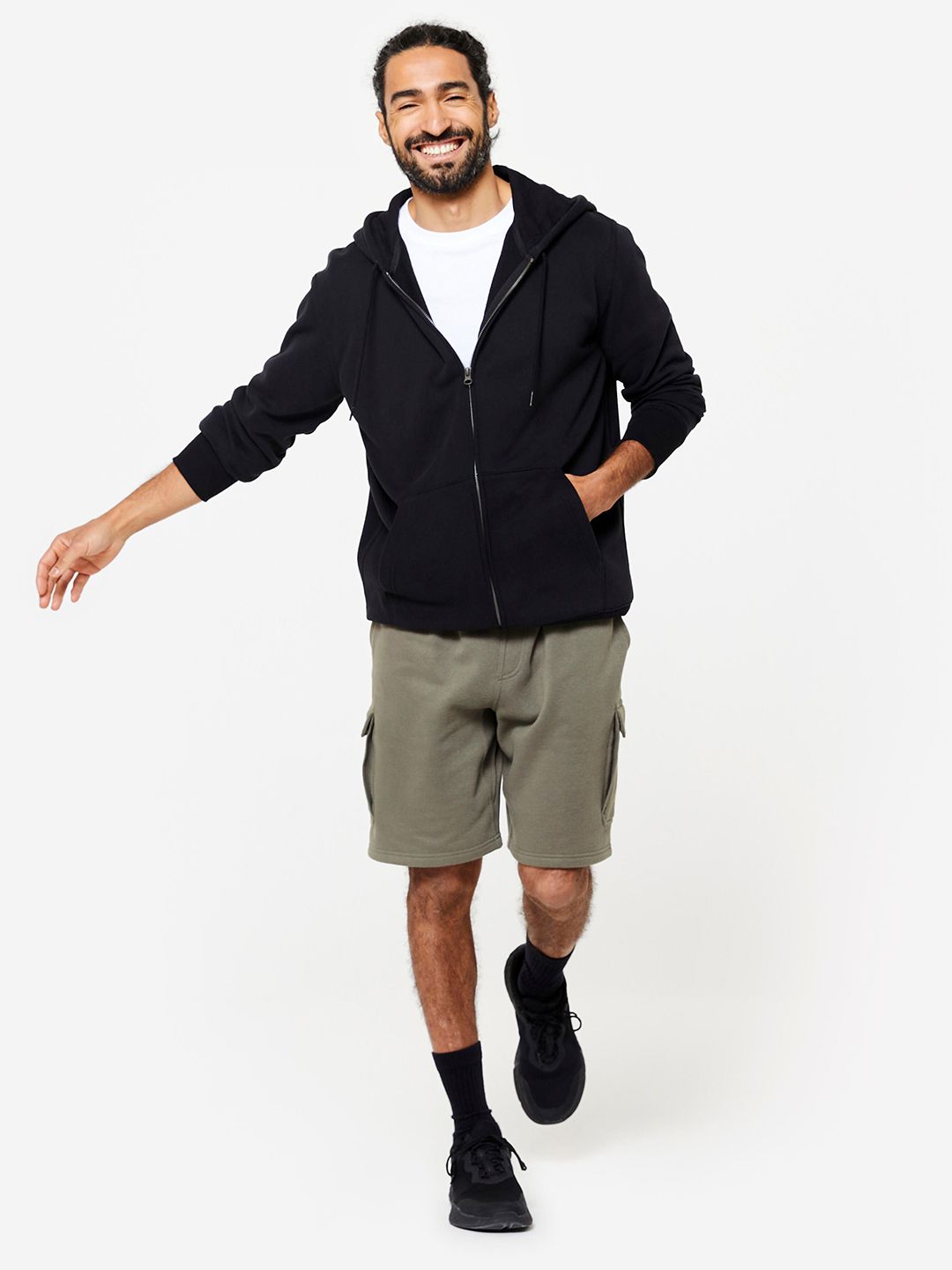 Decathlon Domyos - Men Black Warmth Fitness Hoodie