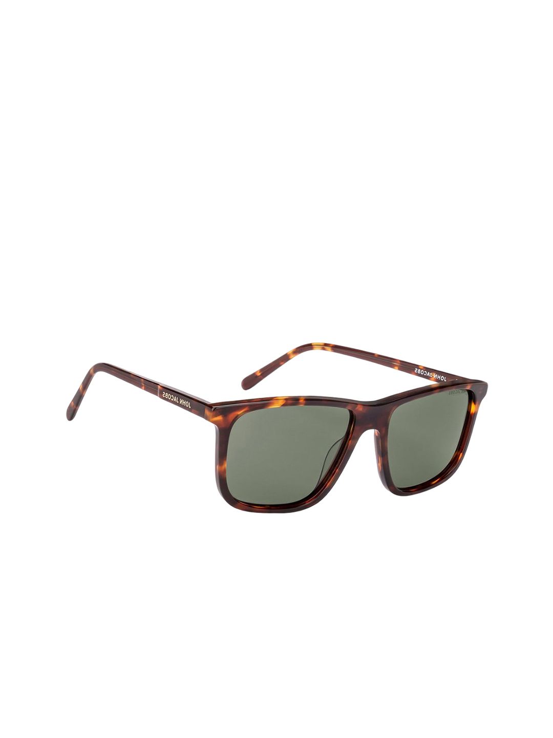 John Jacobs Unisex Rectangle Sunglasses with Polarised and UV Protected Lens