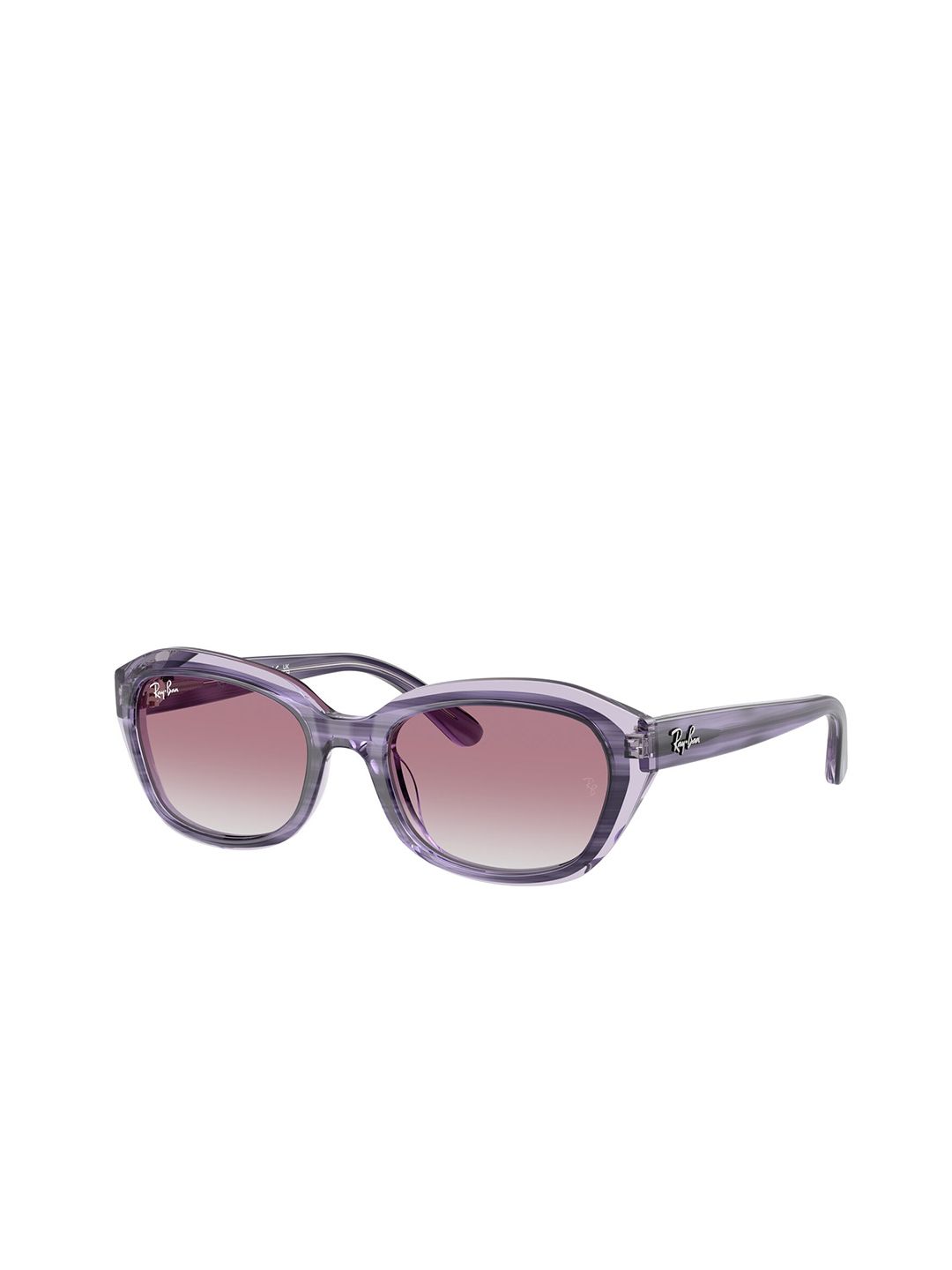 Ray-Ban Girls Oversized Sunglasses with UV Protected Lens 8056262267837-Violet