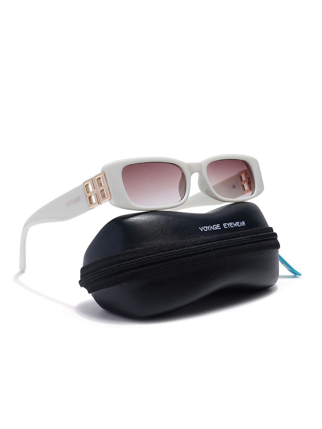 Voyage Unisex Rectangle Sunglasses with UV Protected Lens 934MG5806