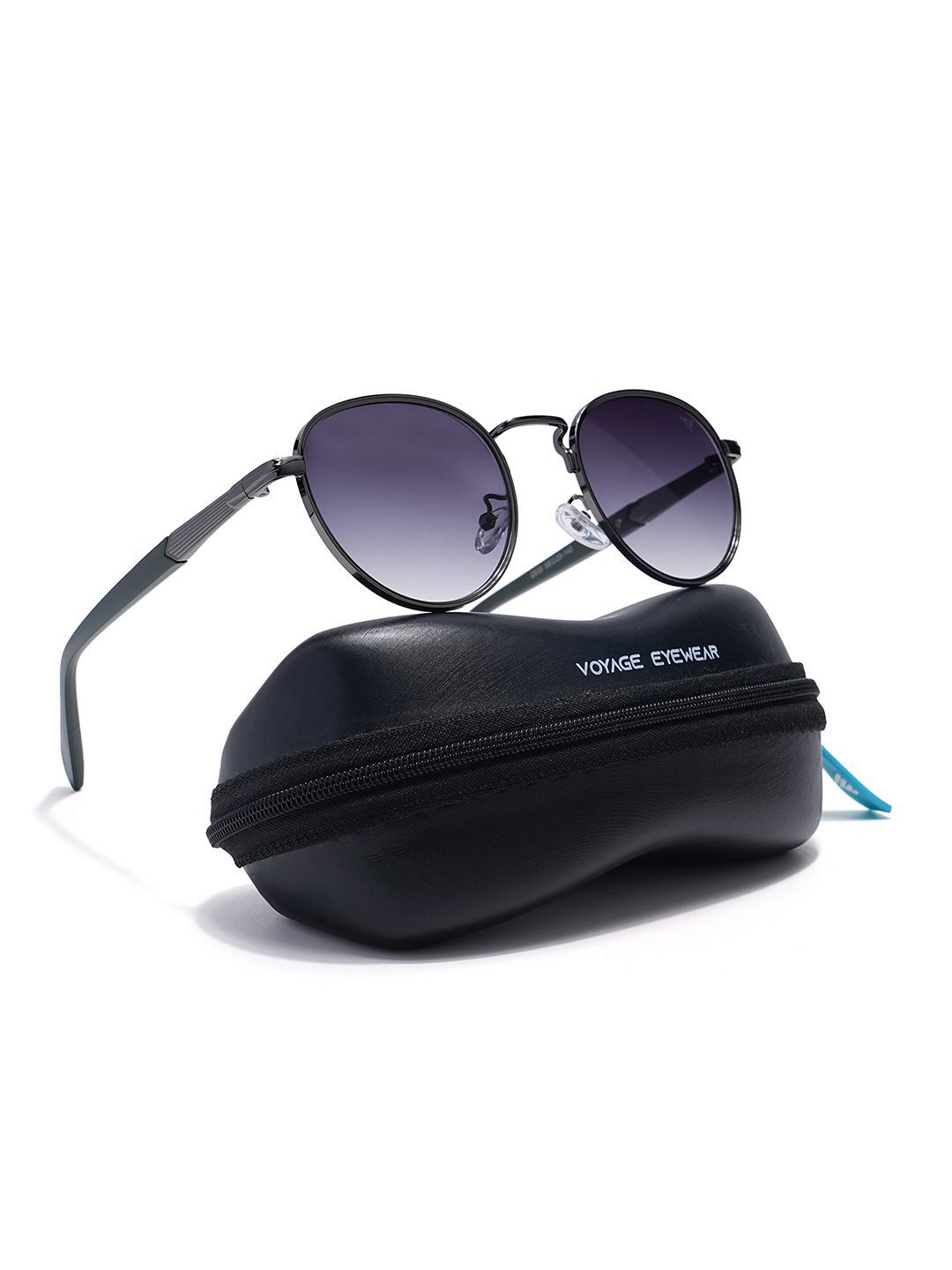 Voyage Unisex Round Sunglasses with UV Protected Lens