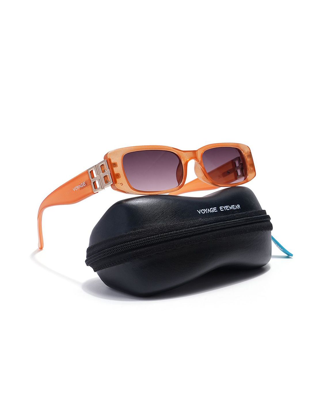 Voyage Unisex Rectangle Sunglasses with UV Protected Lens 934MG5807