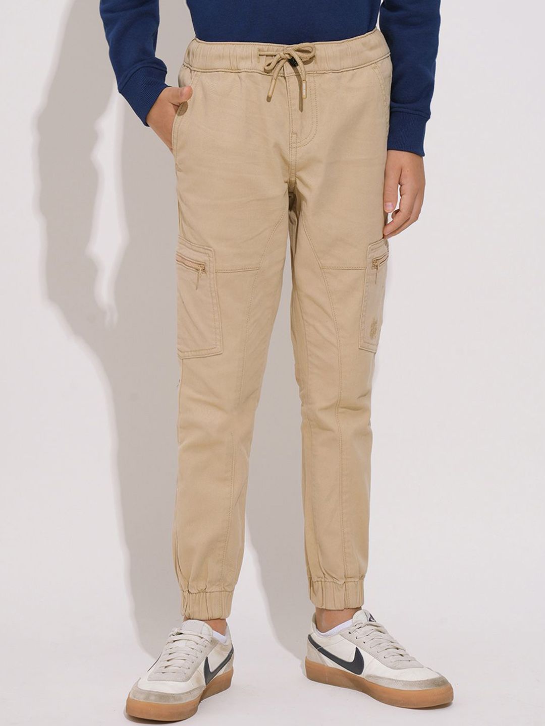 Jack & Jones Junior Boys Solid Regular Fit Cargos