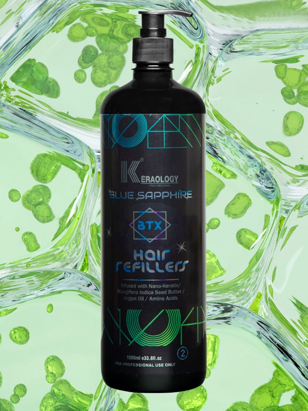 Keraology Blue sapphire BTX Hair Refillers Hair Mask -1L