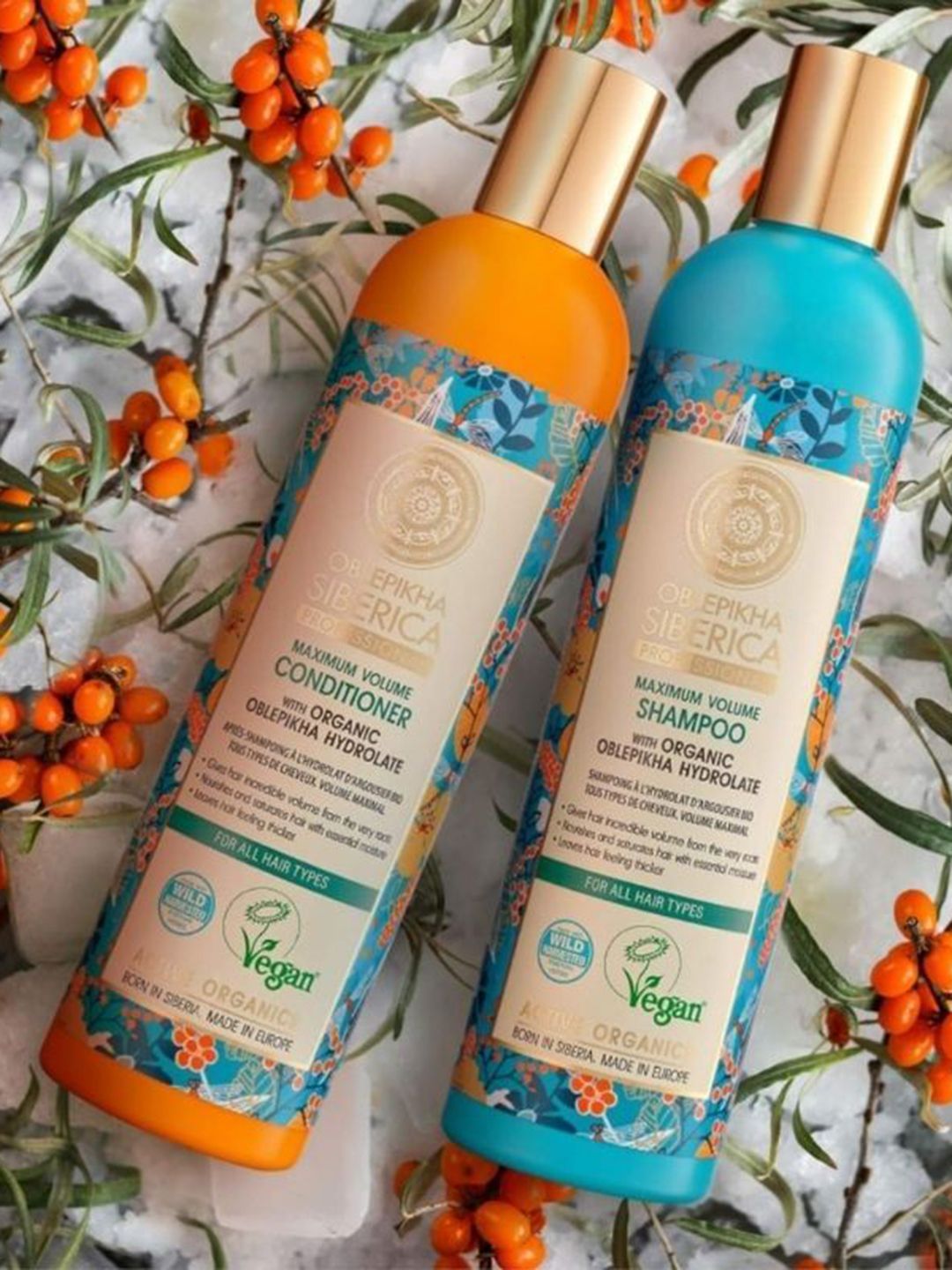 Natura Siberica Shampoo With Organic Oblepikha Hydrolate - 400 ml