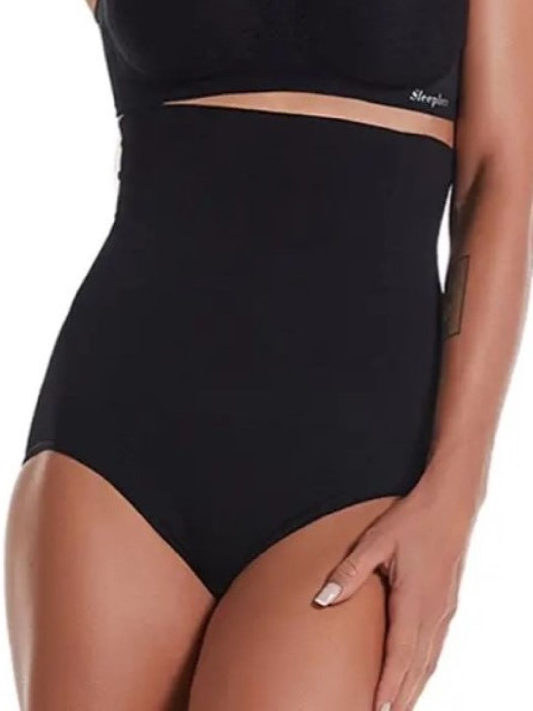 Poftik Women Solid High Waist Tummy Shapewear Brief