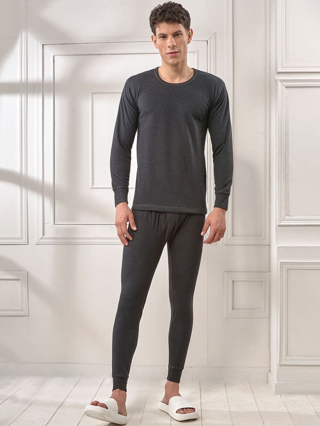 INFERNO Men Polycotton Thermal Vest and Pant Set with Fleeced linning
