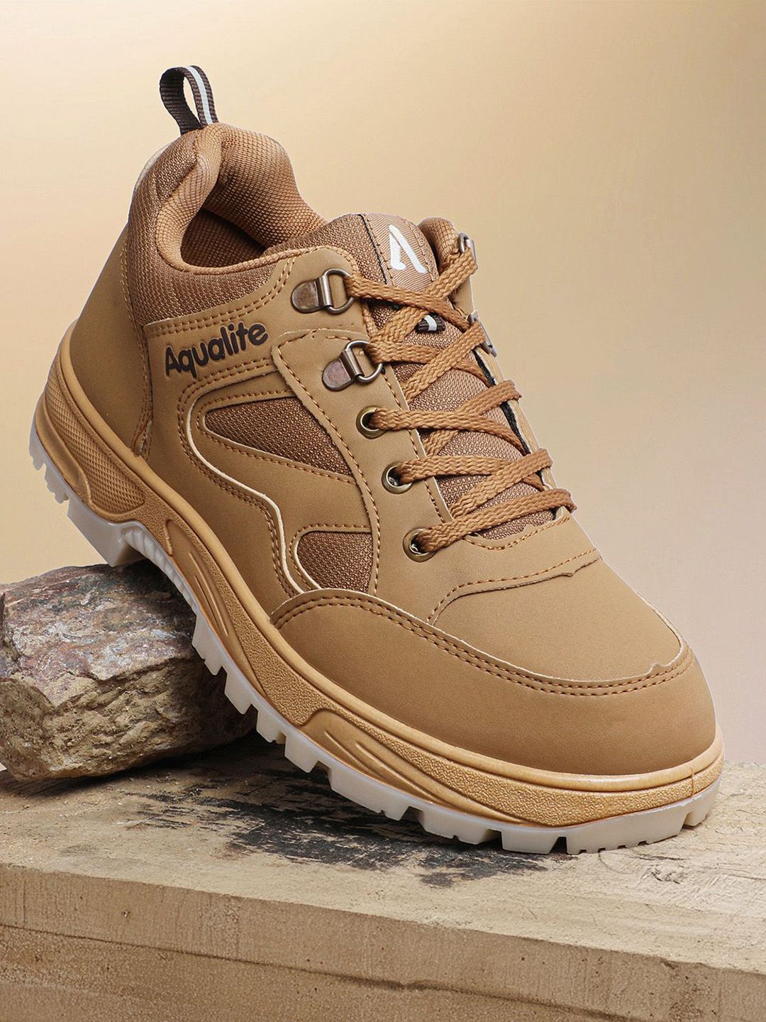 Aqualite Men Textured Lace-Ups Sneakers