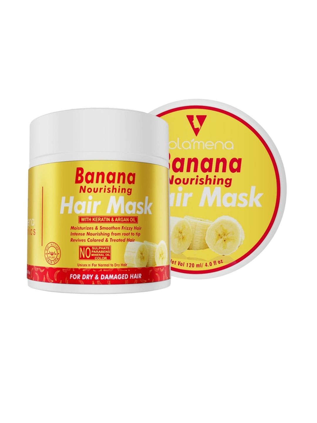 Volamena Banana Nourishing Hair Mask For Shining & Smooth Hair