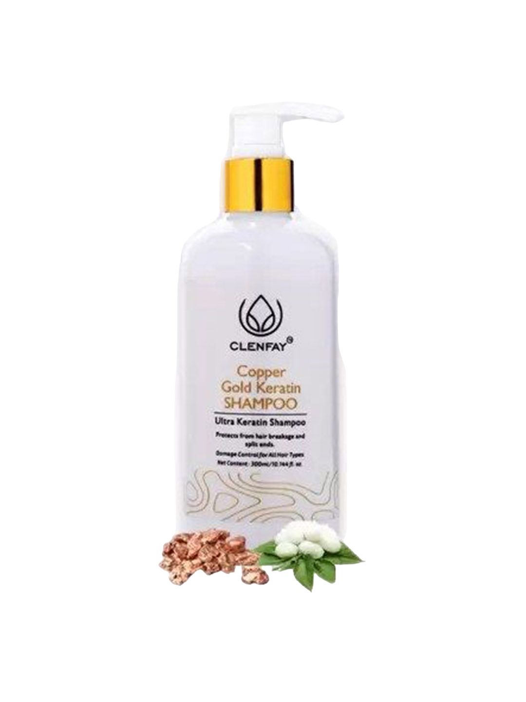 clenfay Copper Gold Ultra Keratin Shampoo - 300 ml