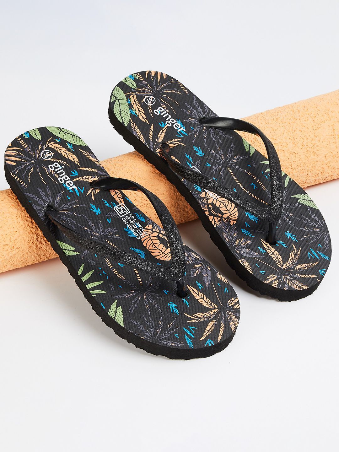 Ginger by Lifestyle Women Printed Rubber Sliders