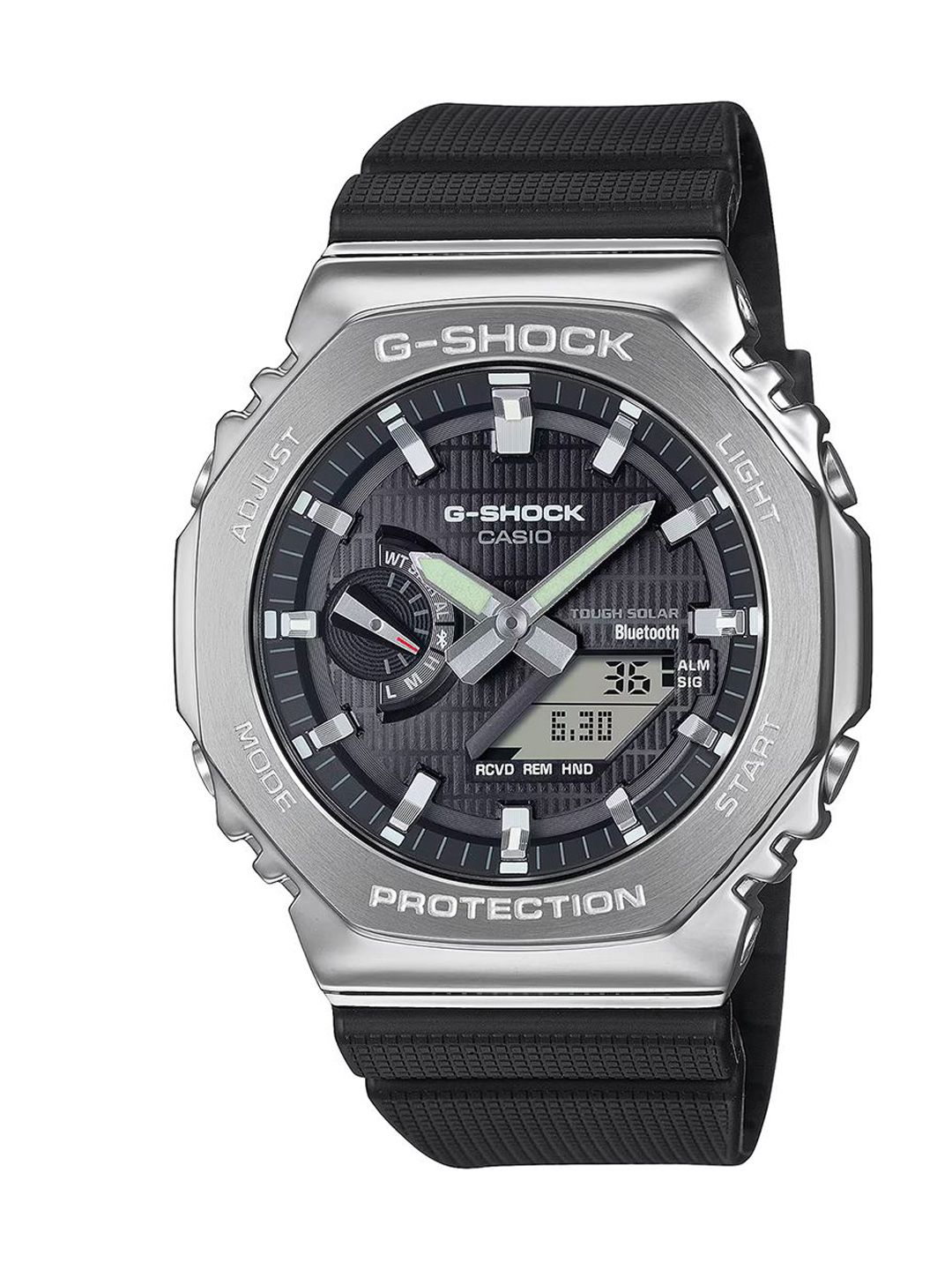 T GR×G-SHOCK GA-2100 GR collection Buy CASIO G-Shock GBM-2100A-1A3DR Green Analog-Digital dial Bio