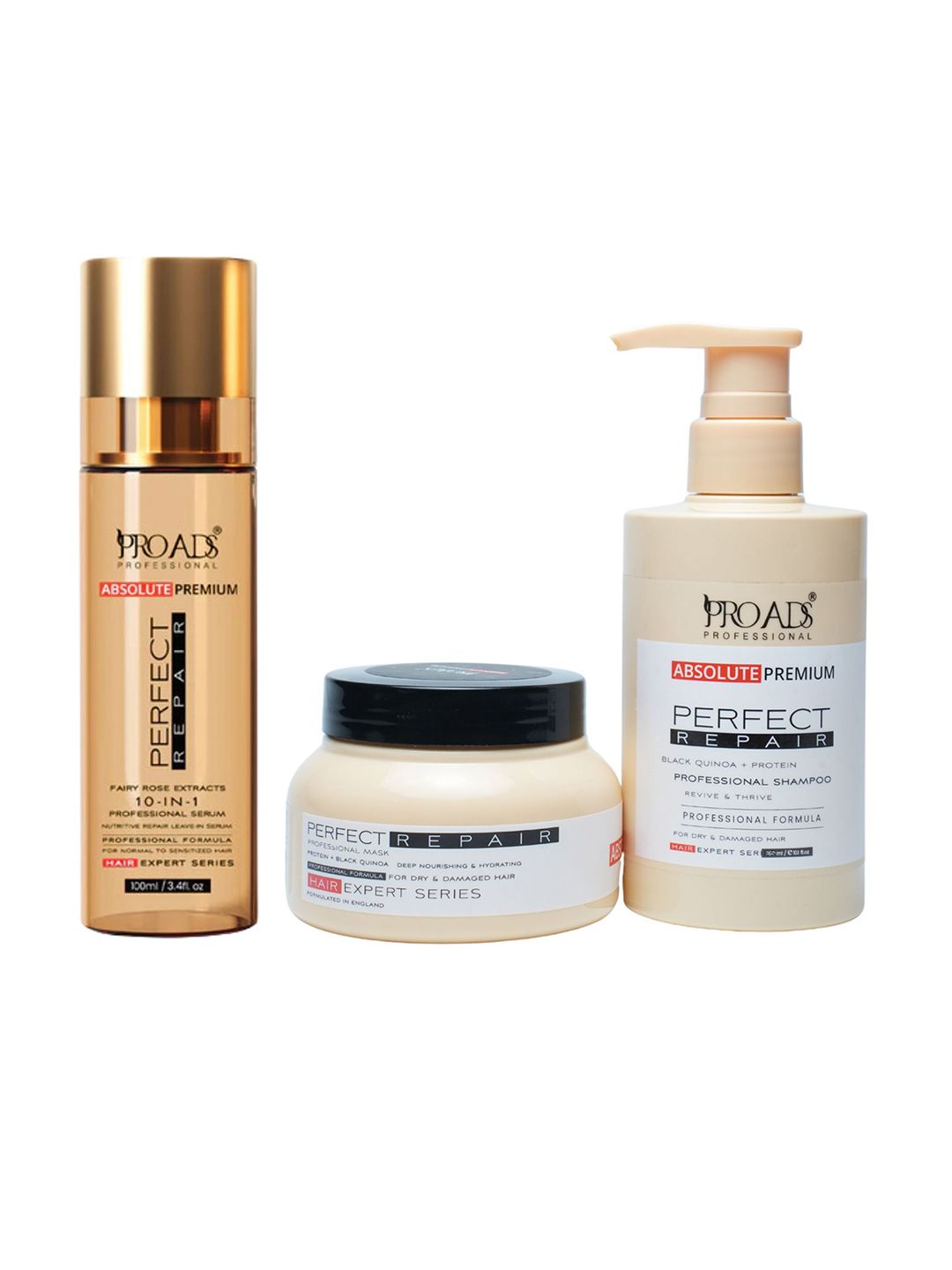 PROADS Perfect Repair Shampoo Mask & Serum Combo