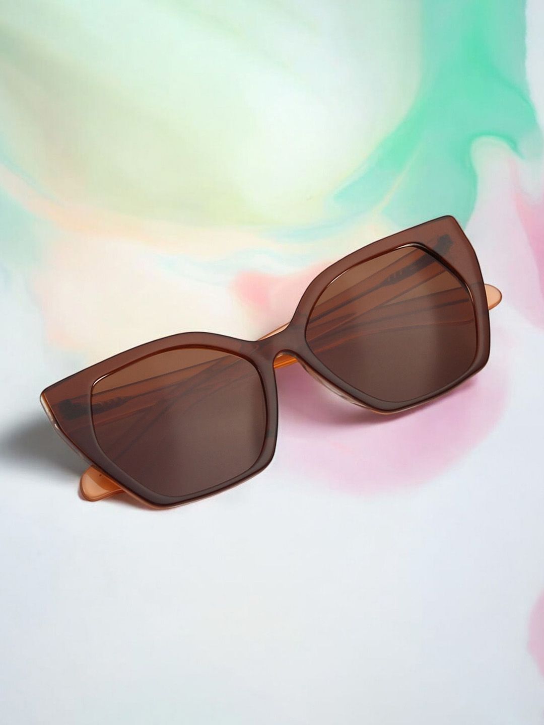 Ted Smith Unisex Cateye Sunglasses with Polarised and UV Protected Lens SUN-PRIVE1_C5