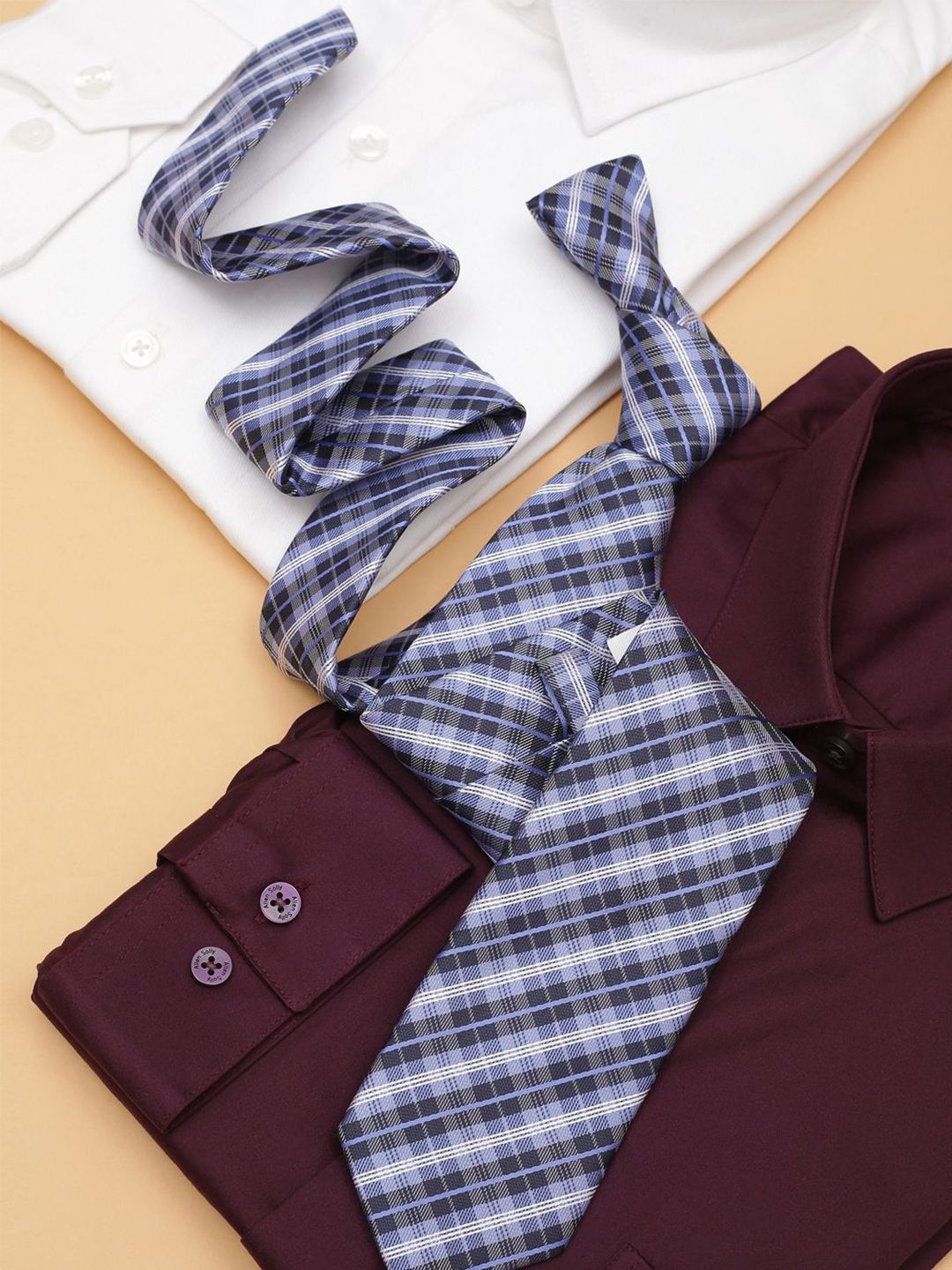 Allen Solly Men Checked Broad Tie