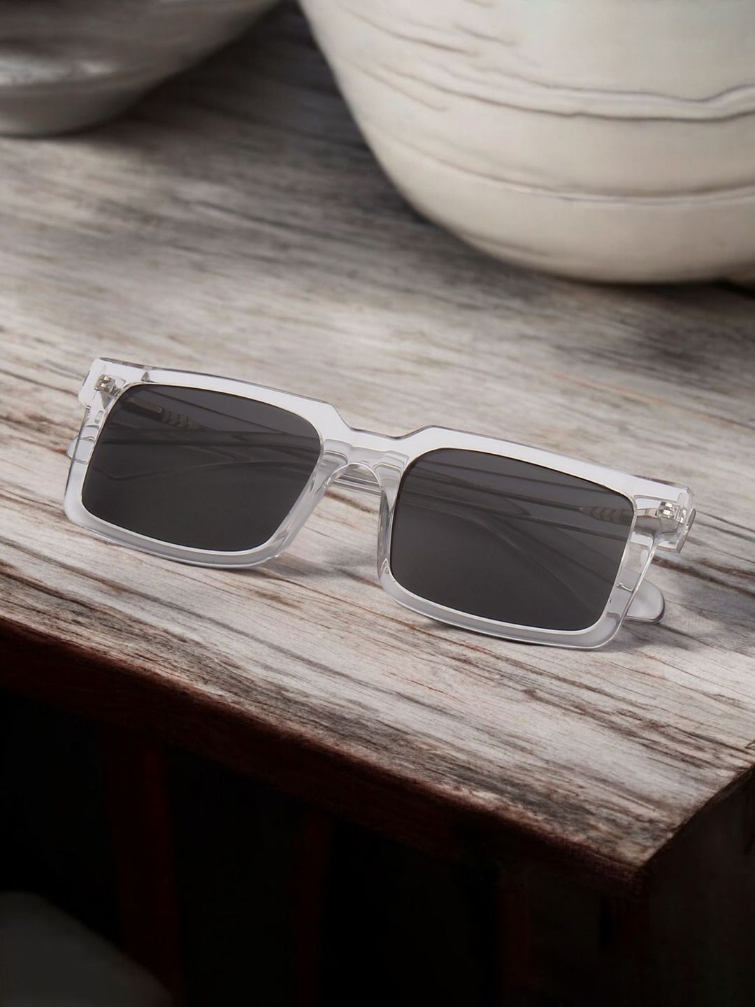 Ted Smith Unisex Rectangle Sunglasses with Polarised and UV Protected Lens SUN-SMITH1.0_C5