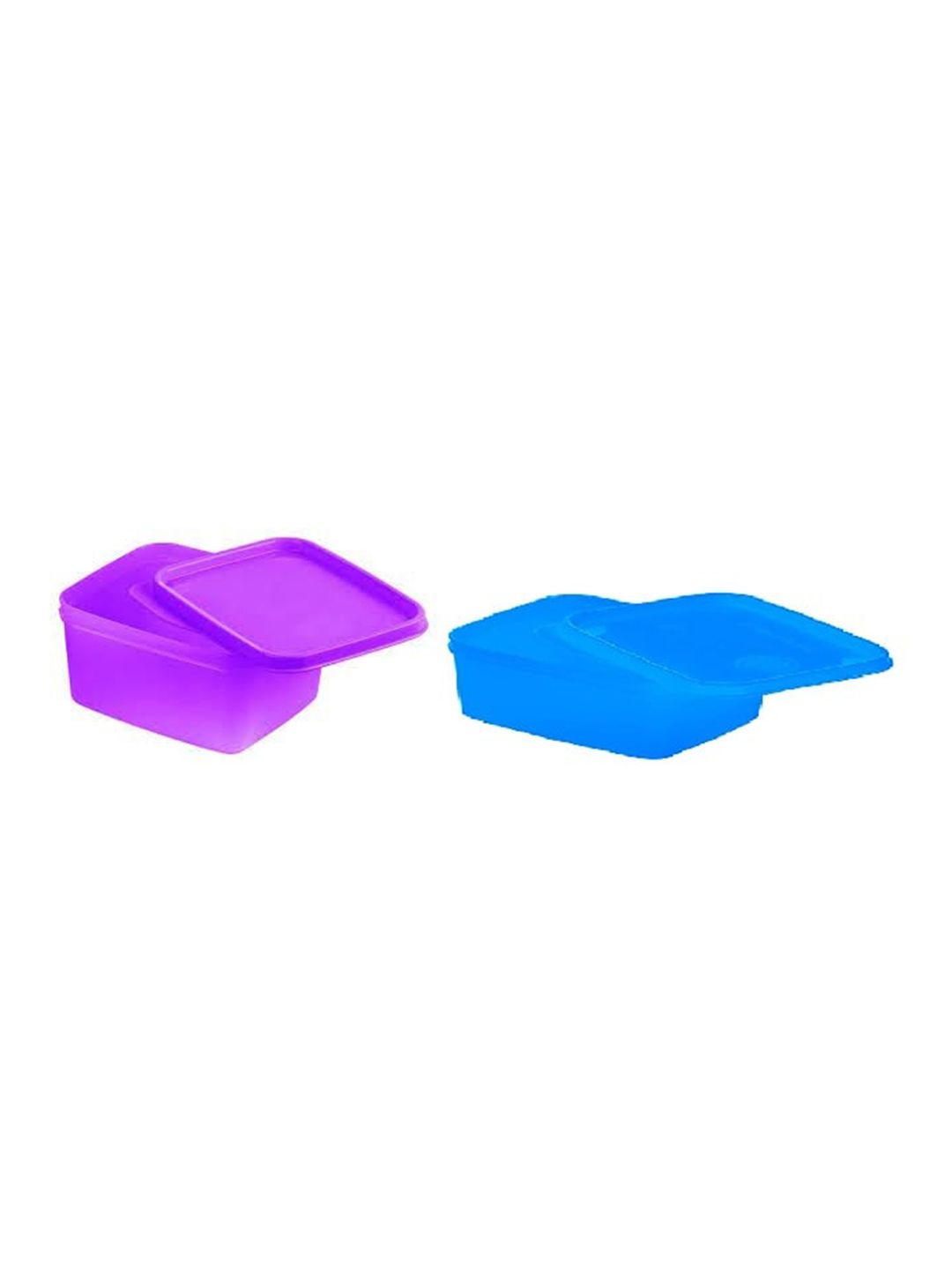 SignoraWare Set Of 2 Blue & Purple Solid Food Container Price in India