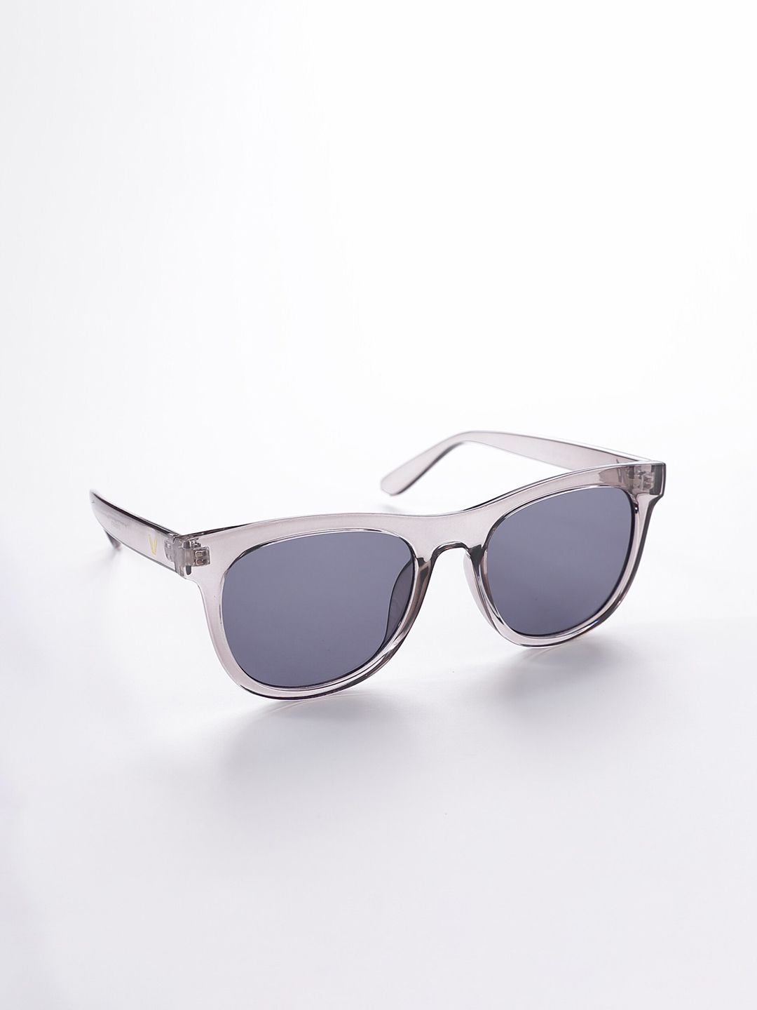 Intellilens Unisex Grey Lens & White Square Sunglasses