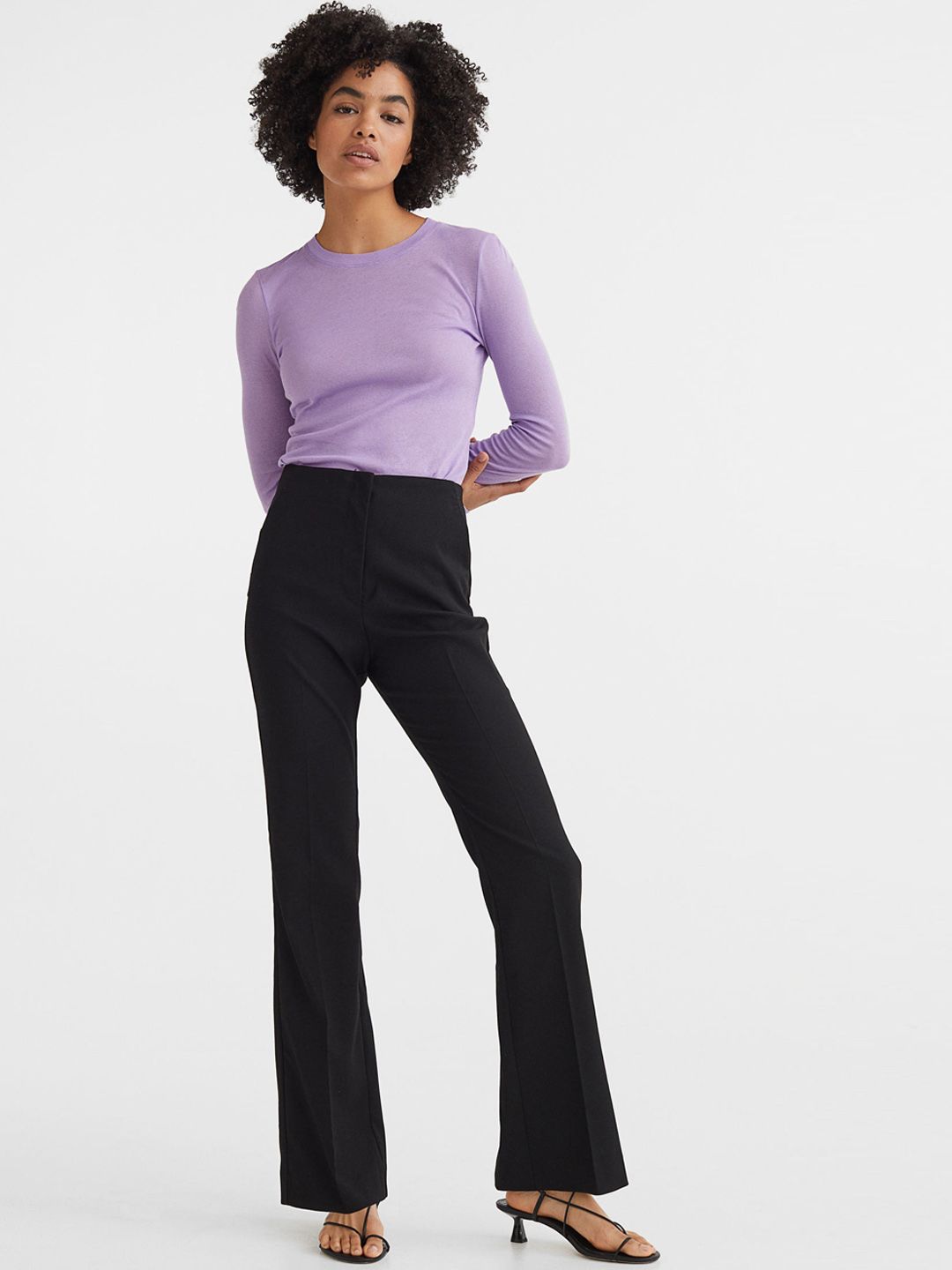 H&M Women Flared Trousers Price in India