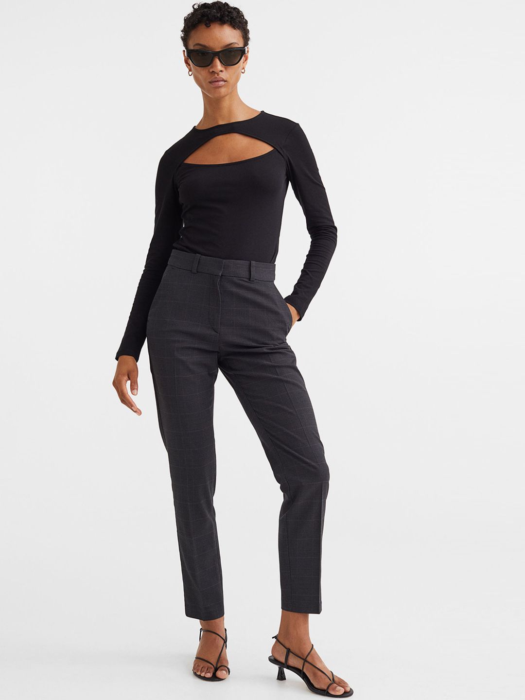 H&M Women Cigarette Trousers Price in India