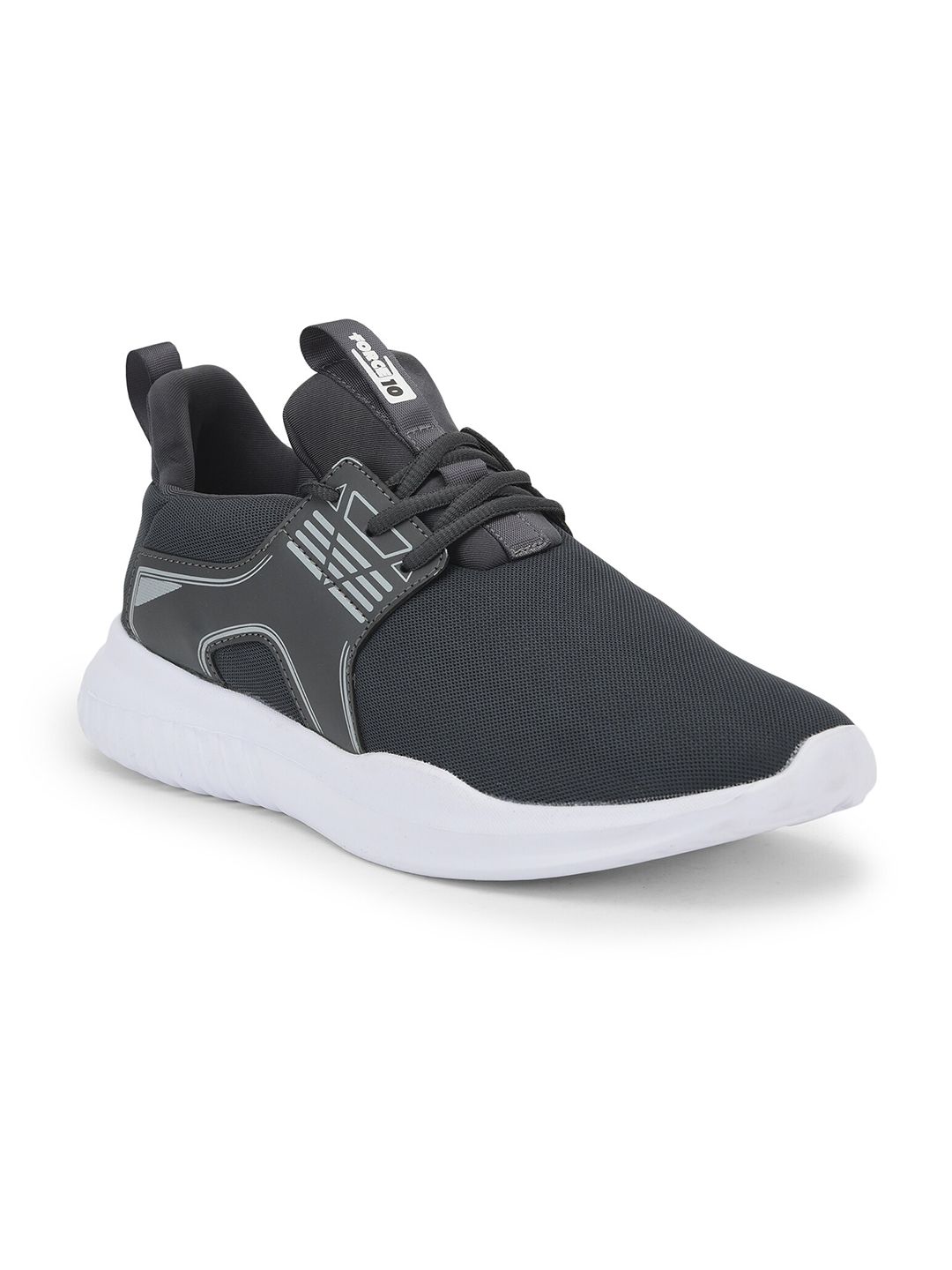 Liberty Men Grey Mesh Walking Non-Marking Shoes