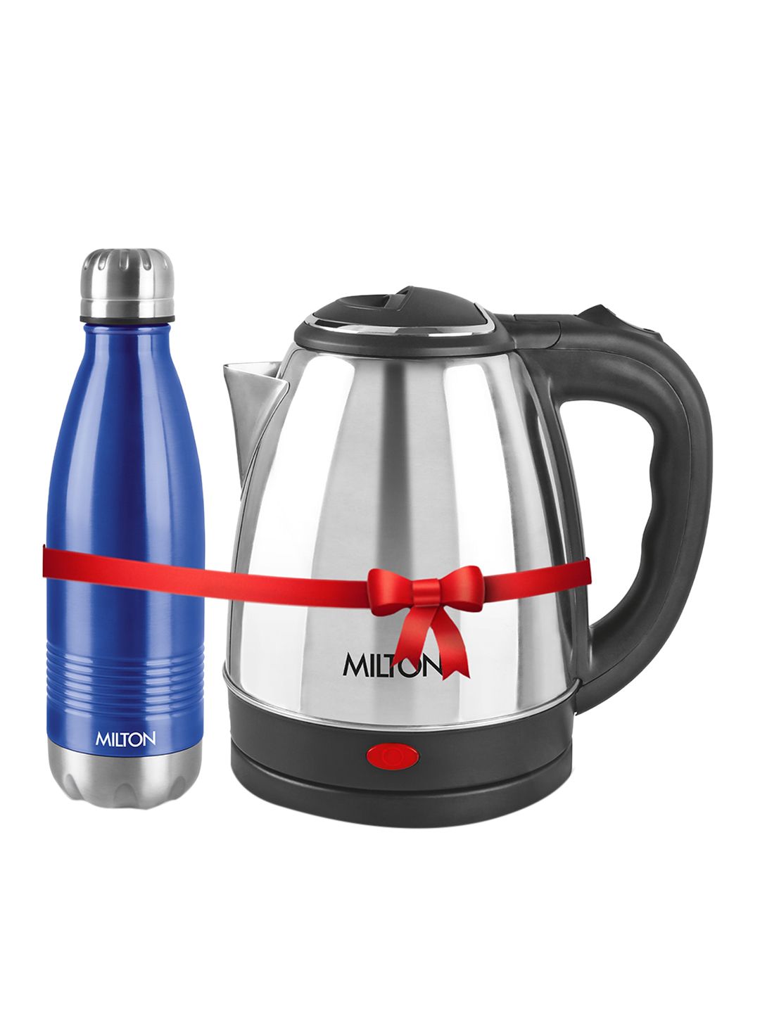 Buy Milton Silver Go Electro Steel Kettle 1.5 L & Blue Duo Dlx