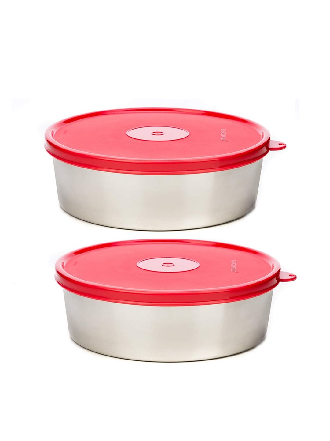 SignoraWare Set Of 2 Red Solid Food Container With Lid Price in India