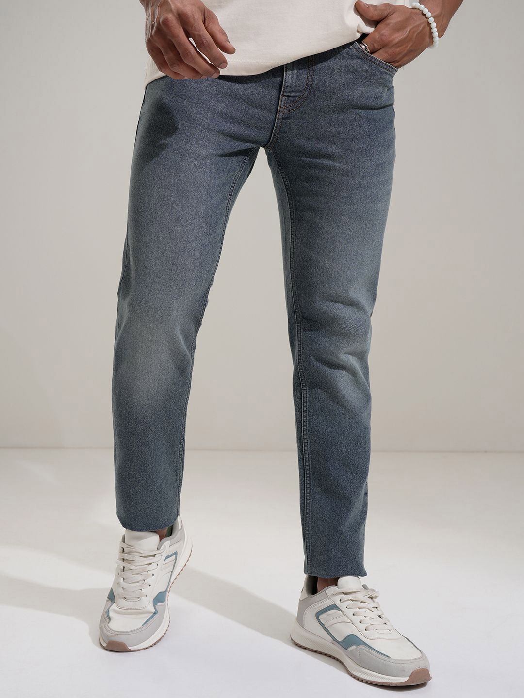 HIGHLANDER HIGHLANDER Men Slim Fit Light Fade Stretchable Jeans