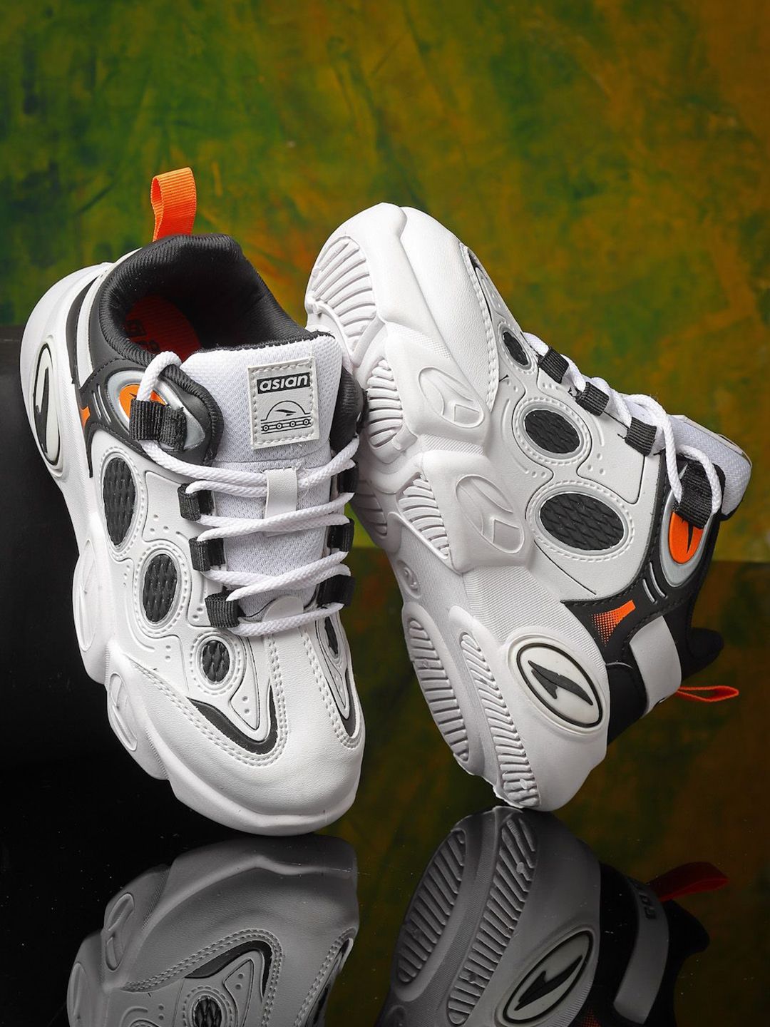 ASIAN Kids Mesh Running  Lace-Ups Non-Marking Shoes