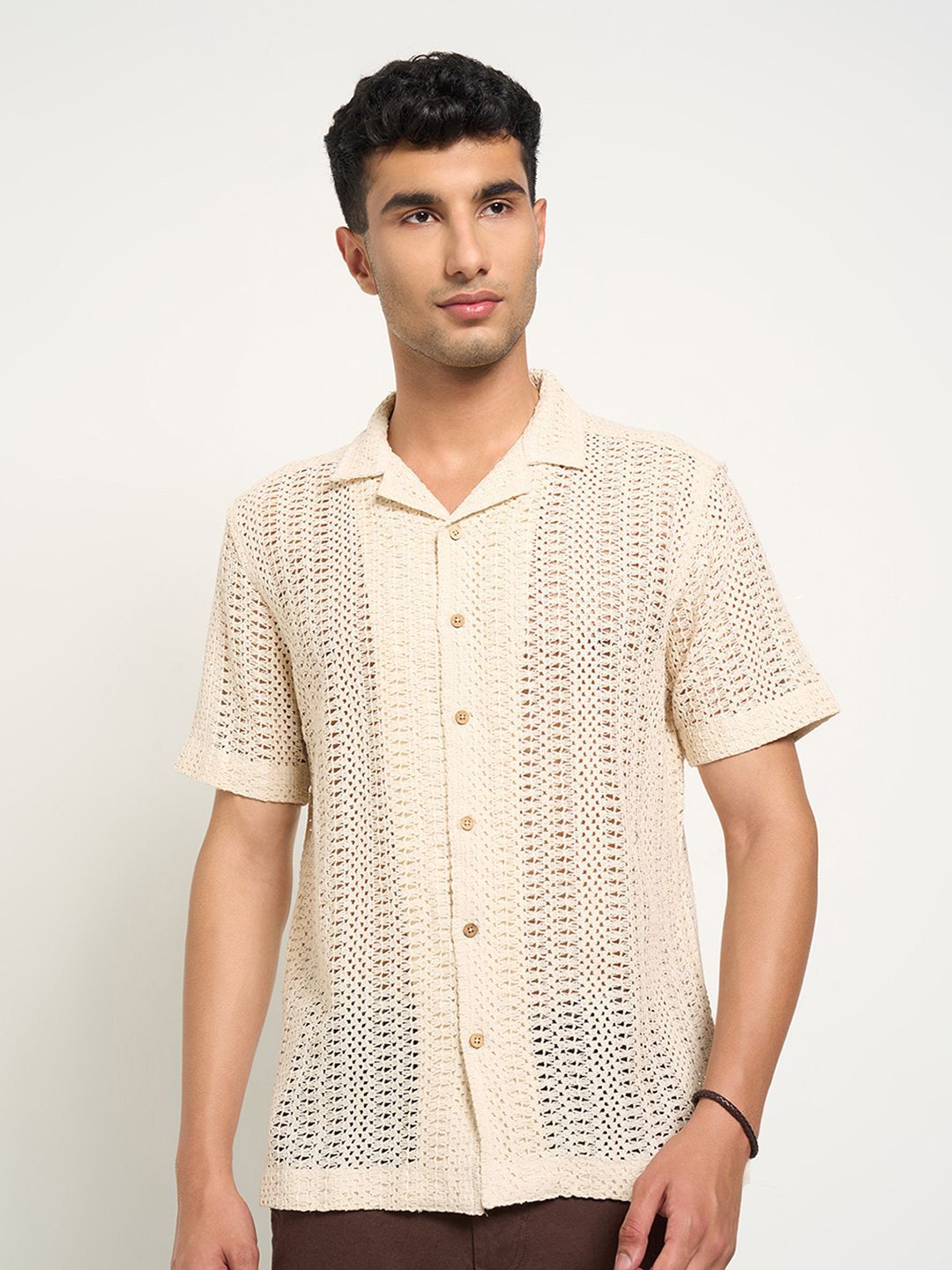 7 Alt by Pantaloons Men Opaque Casual Shirt