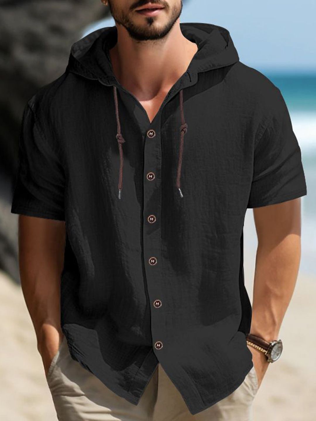 StyleCast x Revolte Men Hooded T-shirt