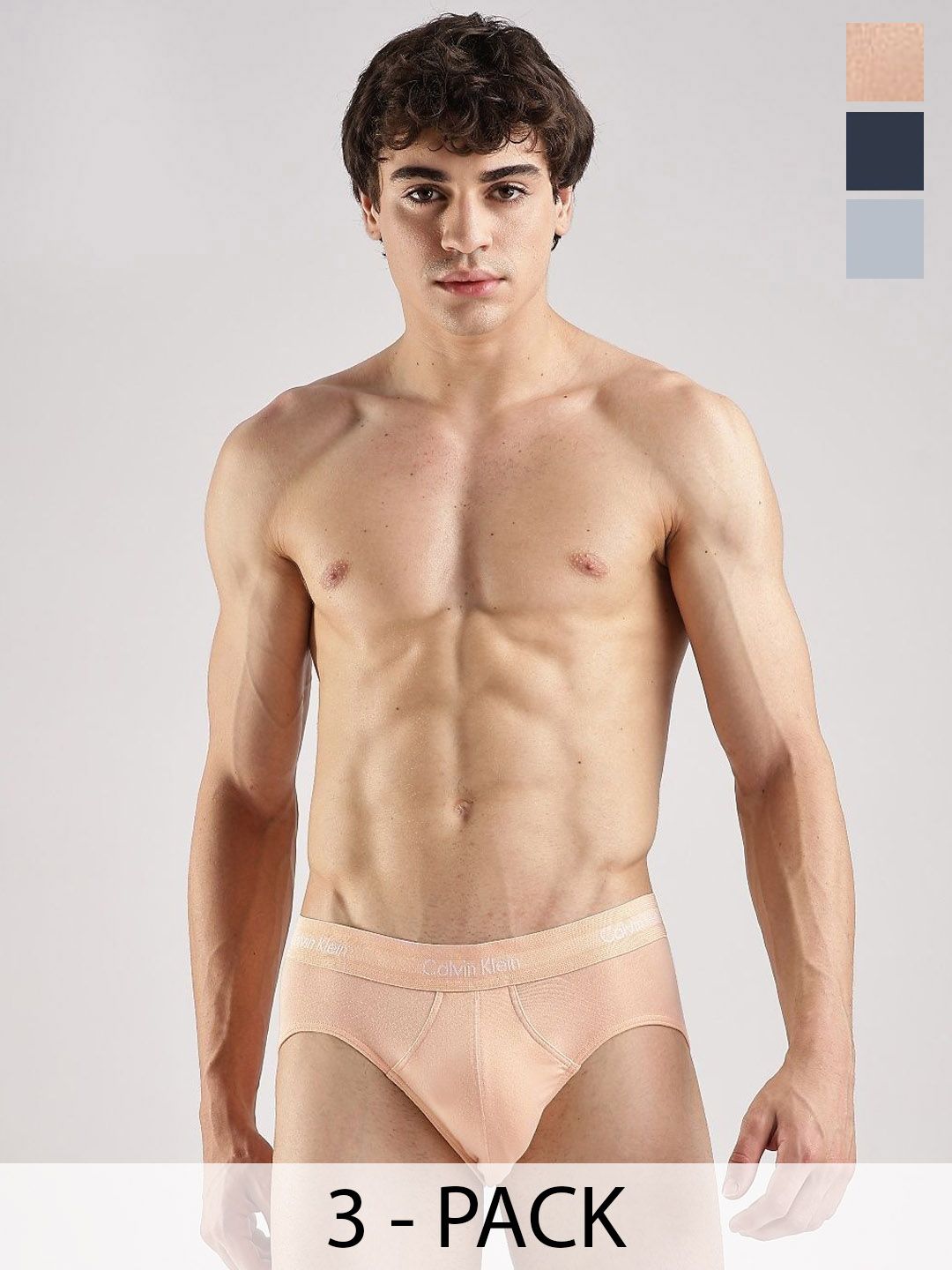 Calvin Klein Underwear Pack Of 3 Mid-Rise Basic Briefs U2661909