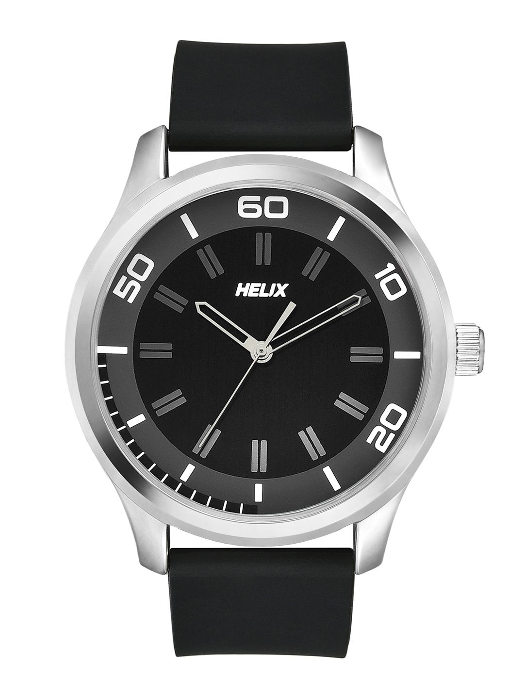 Buy Helix By Timex Men Black Round Dial Analog Watch - TW043HG21