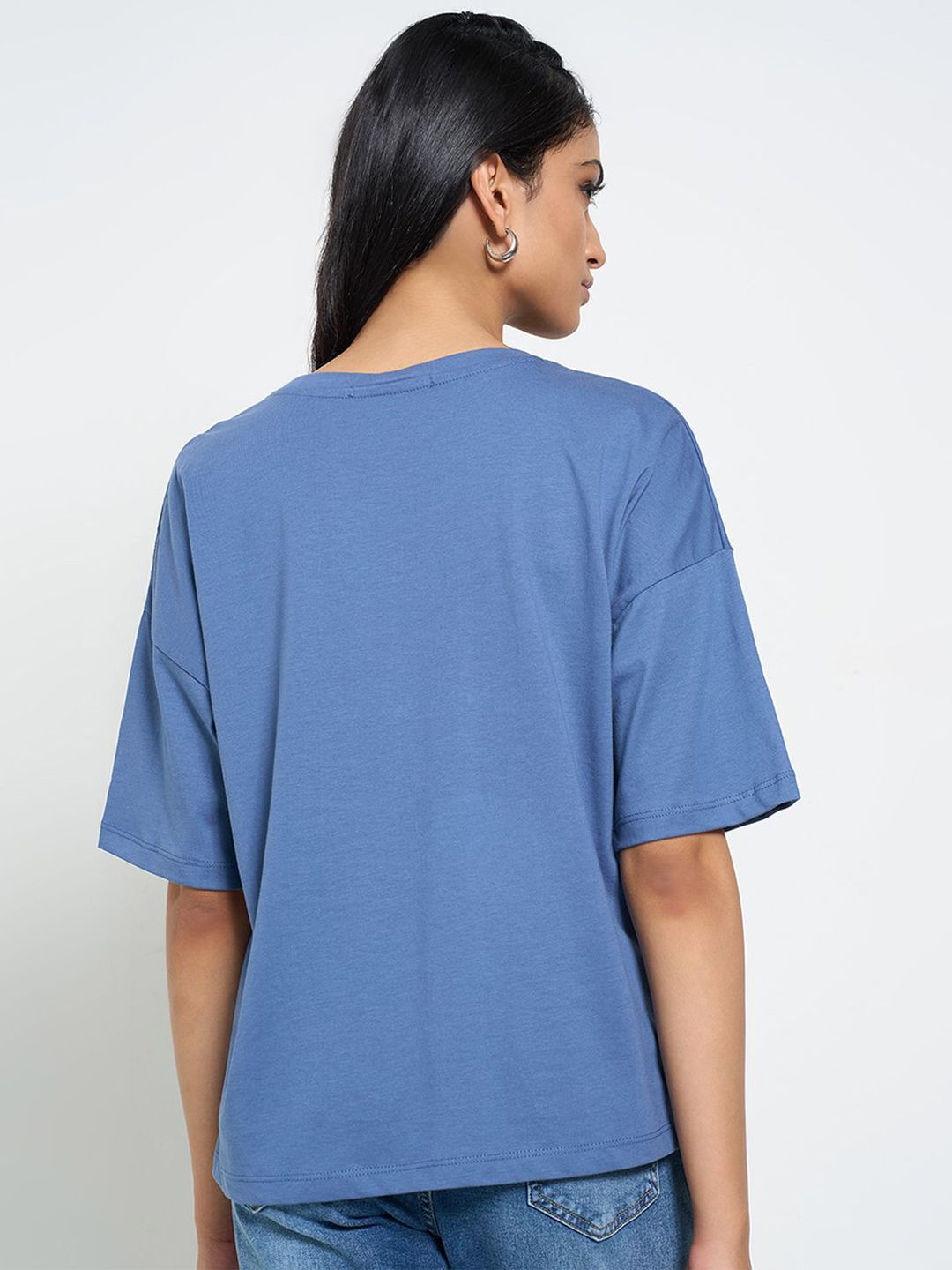 Buy SF JEANS by Pantaloons Women Round Neck Cotton Top - Tops for