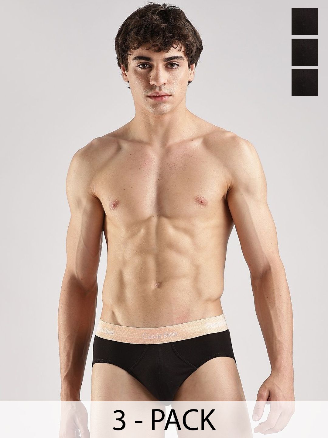 Calvin Klein Underwear Pack Of 3 Low-Rise Basic Briefs U2661918