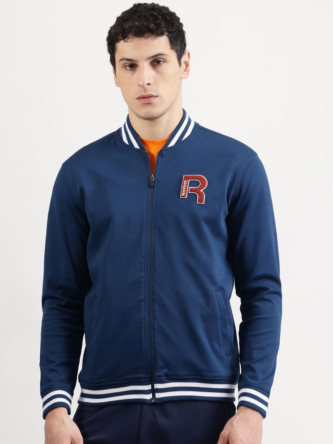 Reebok Printed Open Front Jacket