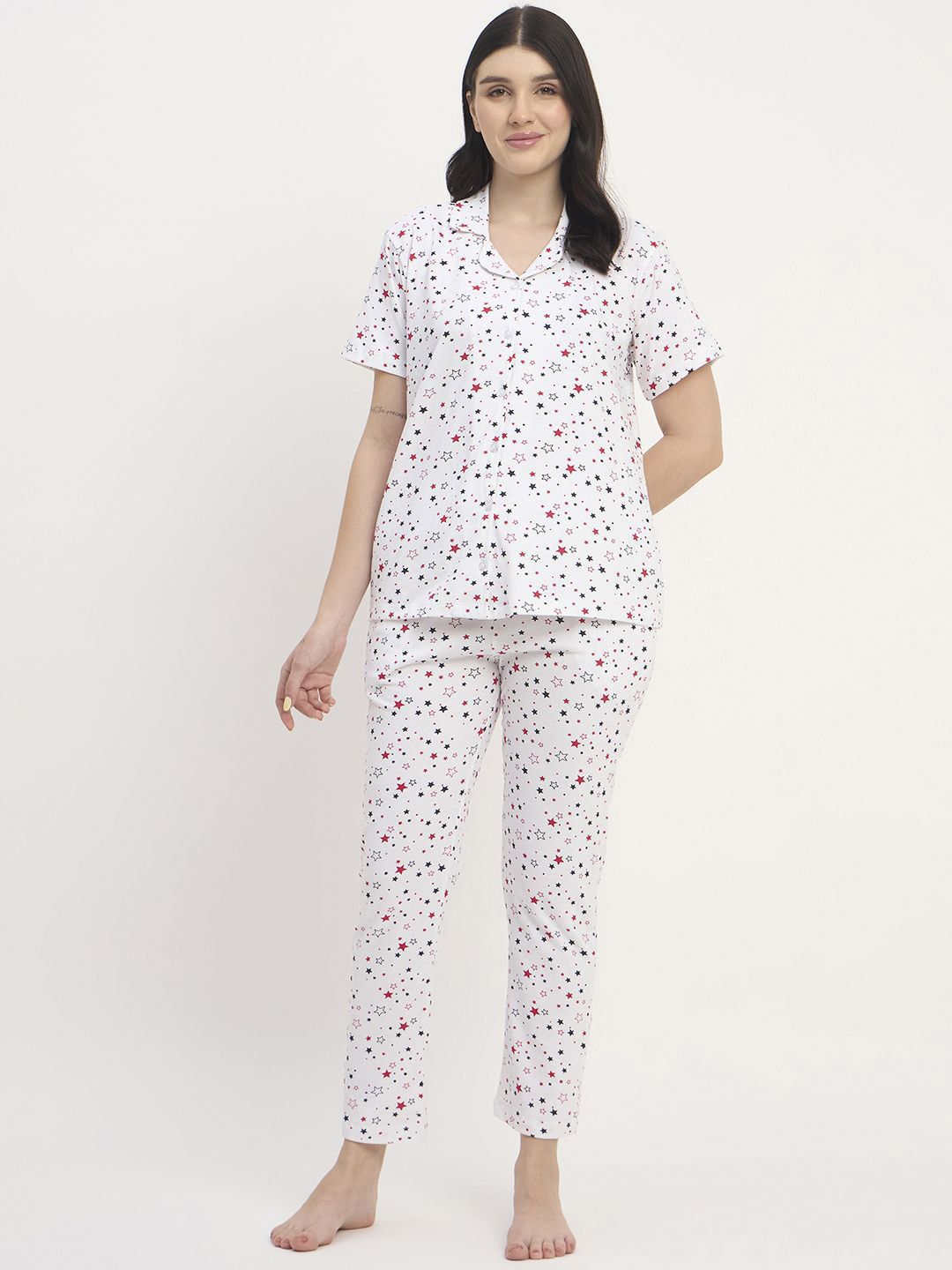 Camey Women Printed Night suit