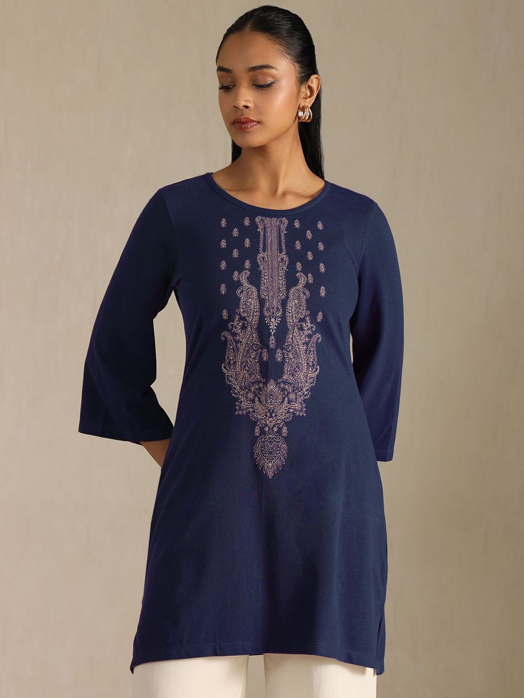 Soch Women Ethnic Motifs Embroidered Pure Cotton Kurti