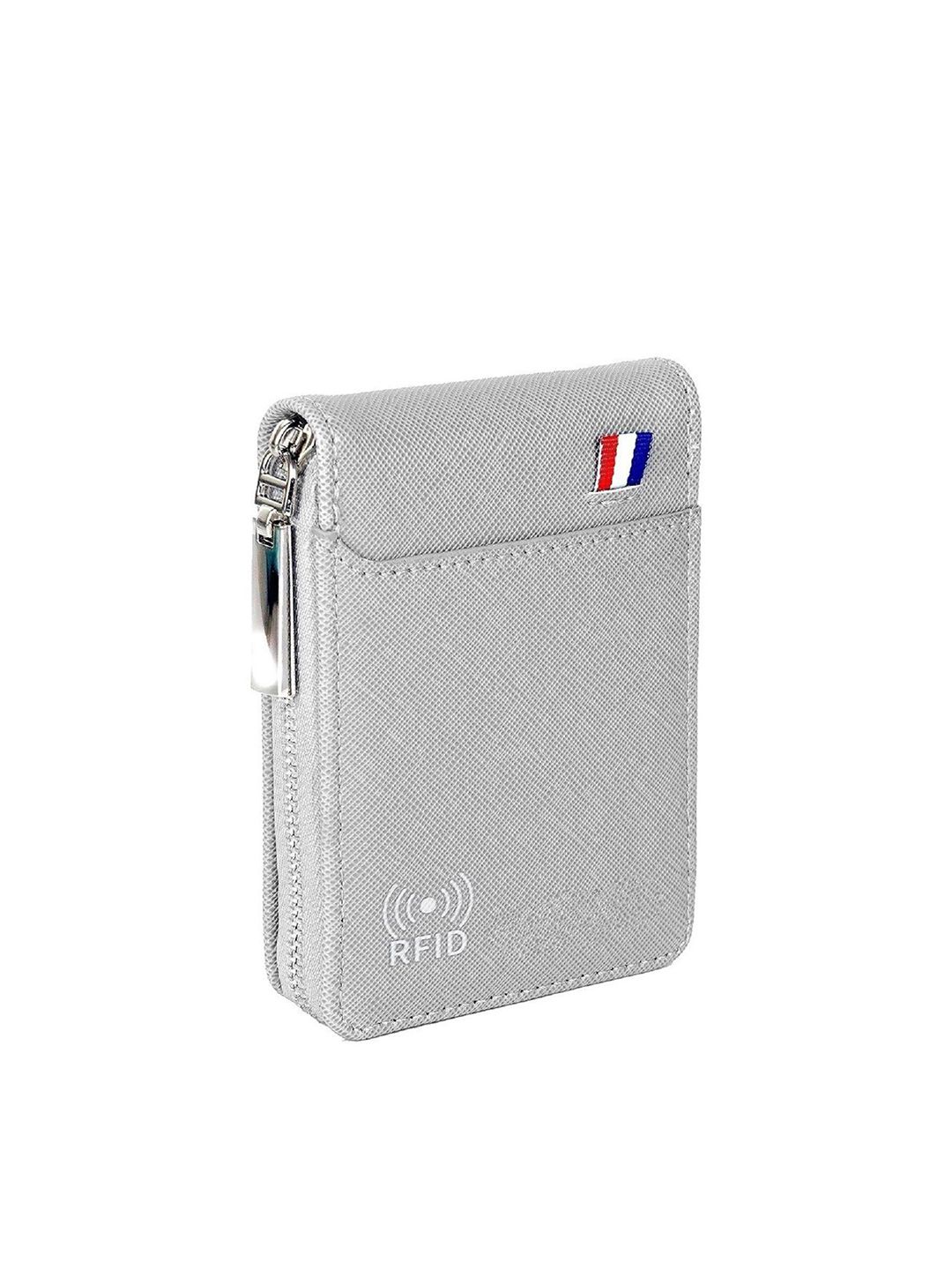 SZN Men Zip Detail Leather Card Holder