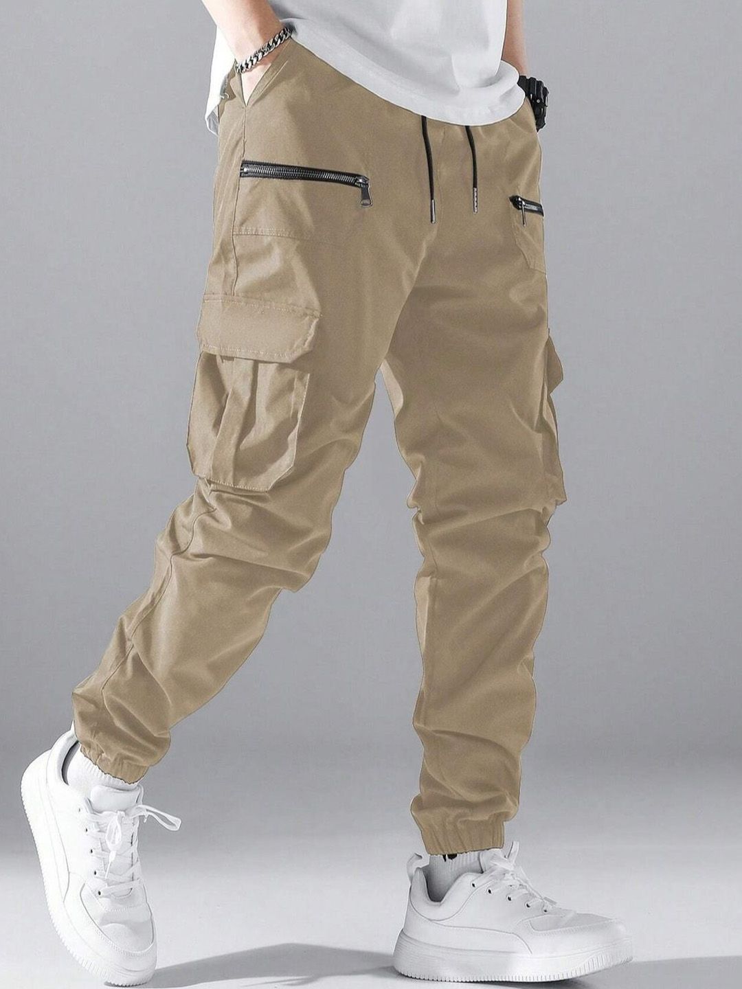 R.Code by The Roadster Life Co. Men Regular Fit Chinos Trousers